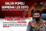 Kapolri Tegaskan Akan Menindak Tegas Siapapun Yang Melanggar Ketertiban Umum