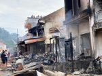 Kebakaran Hebat Hanguskan 5 Rumah dan Toko di Pangli, Toraja Utara