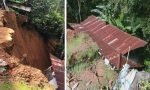 Hujan Lebat, Rumah Warga di Sanggalangi Ini Amblas ke Jurang