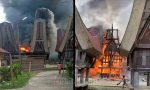 Tongkonan dan Rumah Ludes Terbakar di Balusu, Toraja Utara