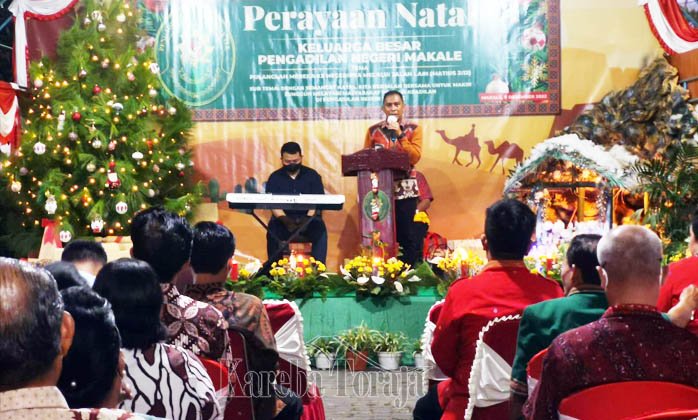 Perayaan Natal Keluarga Besar Pengadilan Negeri Makale Berlangsung Khidmat