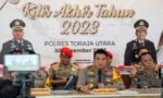 Polisi Sebut Kejahatan Konvesional di Toraja Utara Meningkat, Judi Menurun Selama Tahun 2023