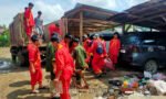 Puluhan Pesilat Tana Toraja Ikut Bantu Korban Banjir di Makale