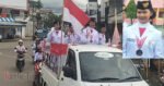 Pulang dari IKN, Anggota Paskibraka Nasional, Agatha Kallolangi Disambut dan Diarak Ribuan Siswa di Rantepao