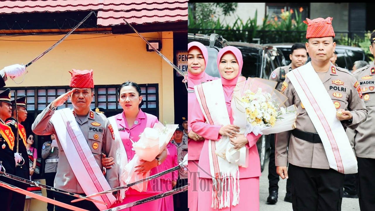 Lepas-Sambut Kapolres Tana Toraja Ditandai Tradisi Pedang Pora