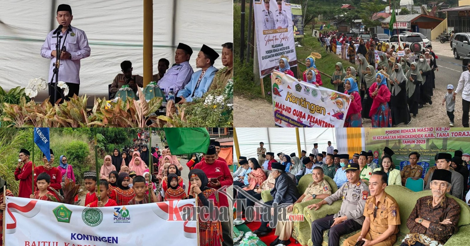 Kepala Kantor Kementerian Agama Tana Toraja Buka Porseni Remaja Masjid Ke-30 Se-Kecamatan Mengkendek