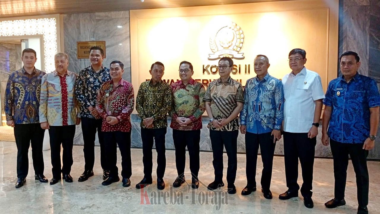 Temui Ketua Komisi II DPR RI, Bupati Toraja Utara Bahas P3K dan Perizinan Tambang