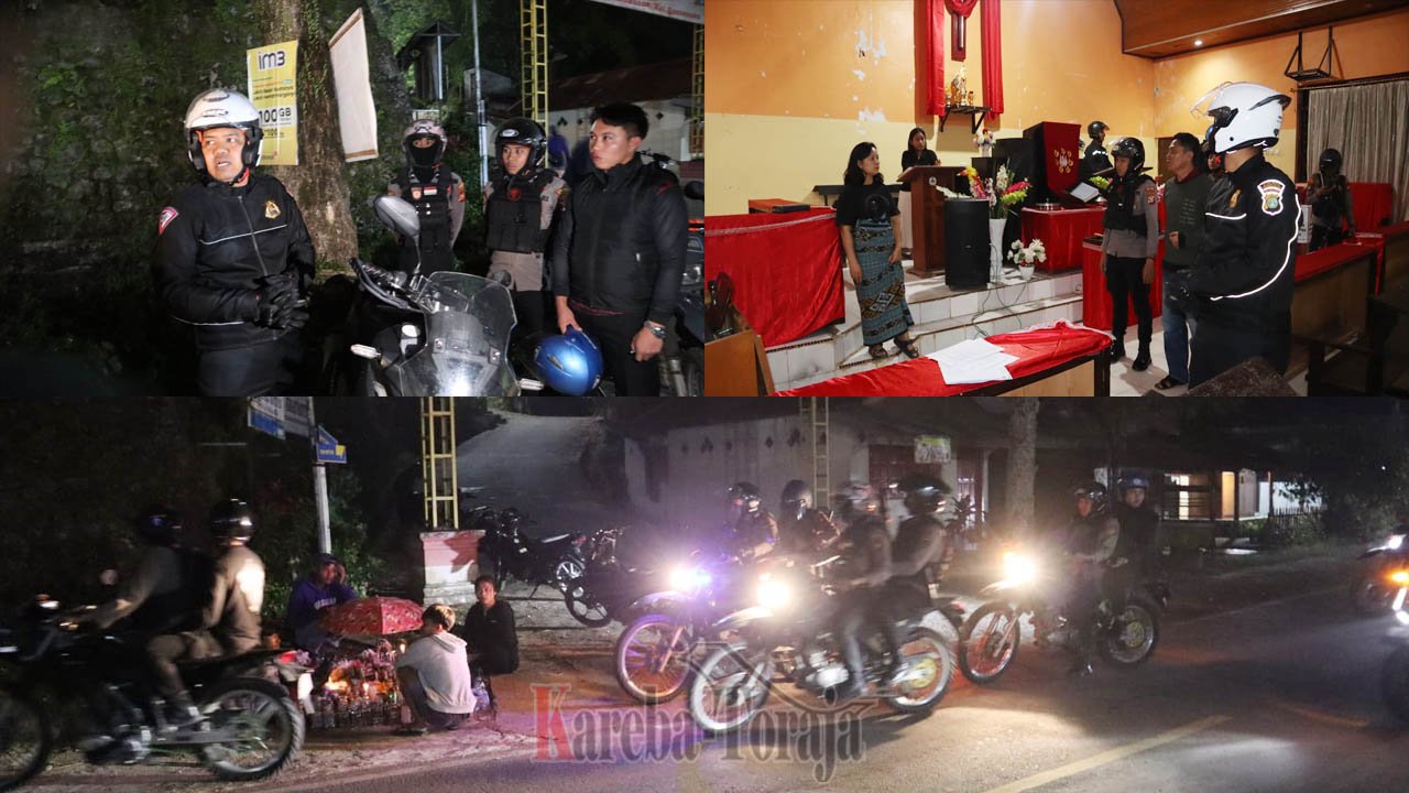 Cegah Pencurian di Rumah Ibadah, Kapolres Toraja Utara Pimpin Patroli Perintis Presisi