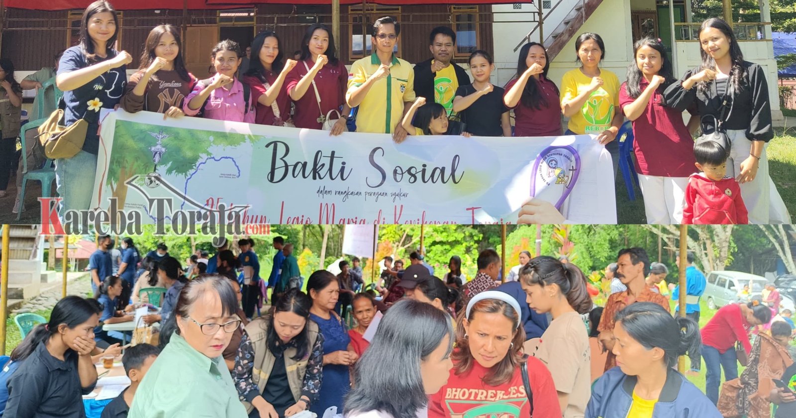 Pemuda Katolik Tana Toraja Ambil Bagian pada Pelayanan Bakti Sosial Kesehatan 25 Tahun Legio Maria Kevikepan Toraja
