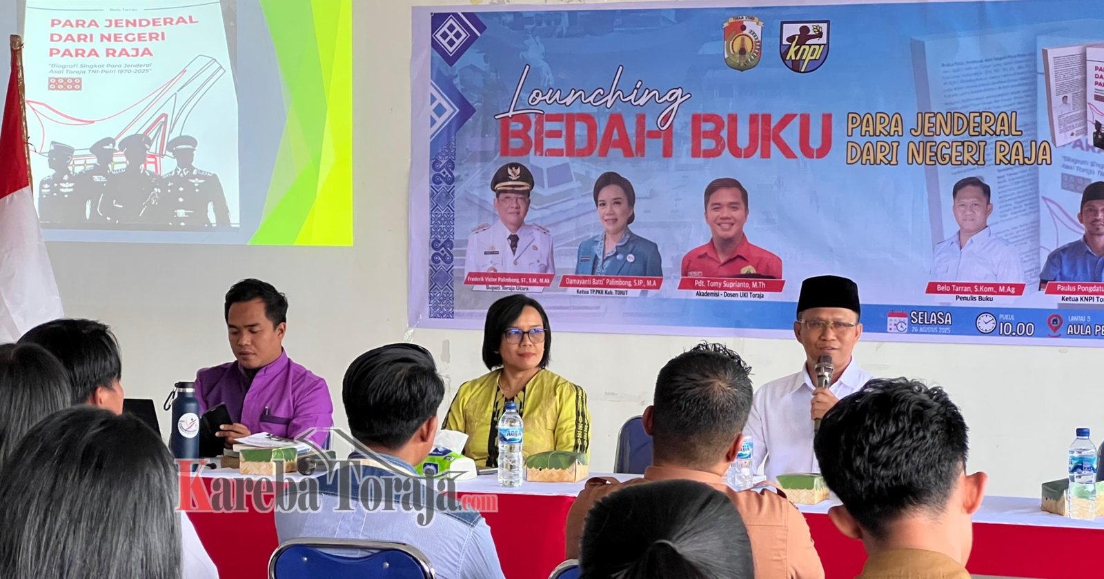 Belo Tarran Launching Buku “Para Jenderal dari Negeri Para Raja”, Berisi Biografi 69 Jenderal Asal Toraja