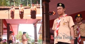 Jadi Inspektur Upacara Apel Besar Gerakan Pramuka, Ketua DPRD Tana Toraja Sampaikan Pesan Cegah Perundungan