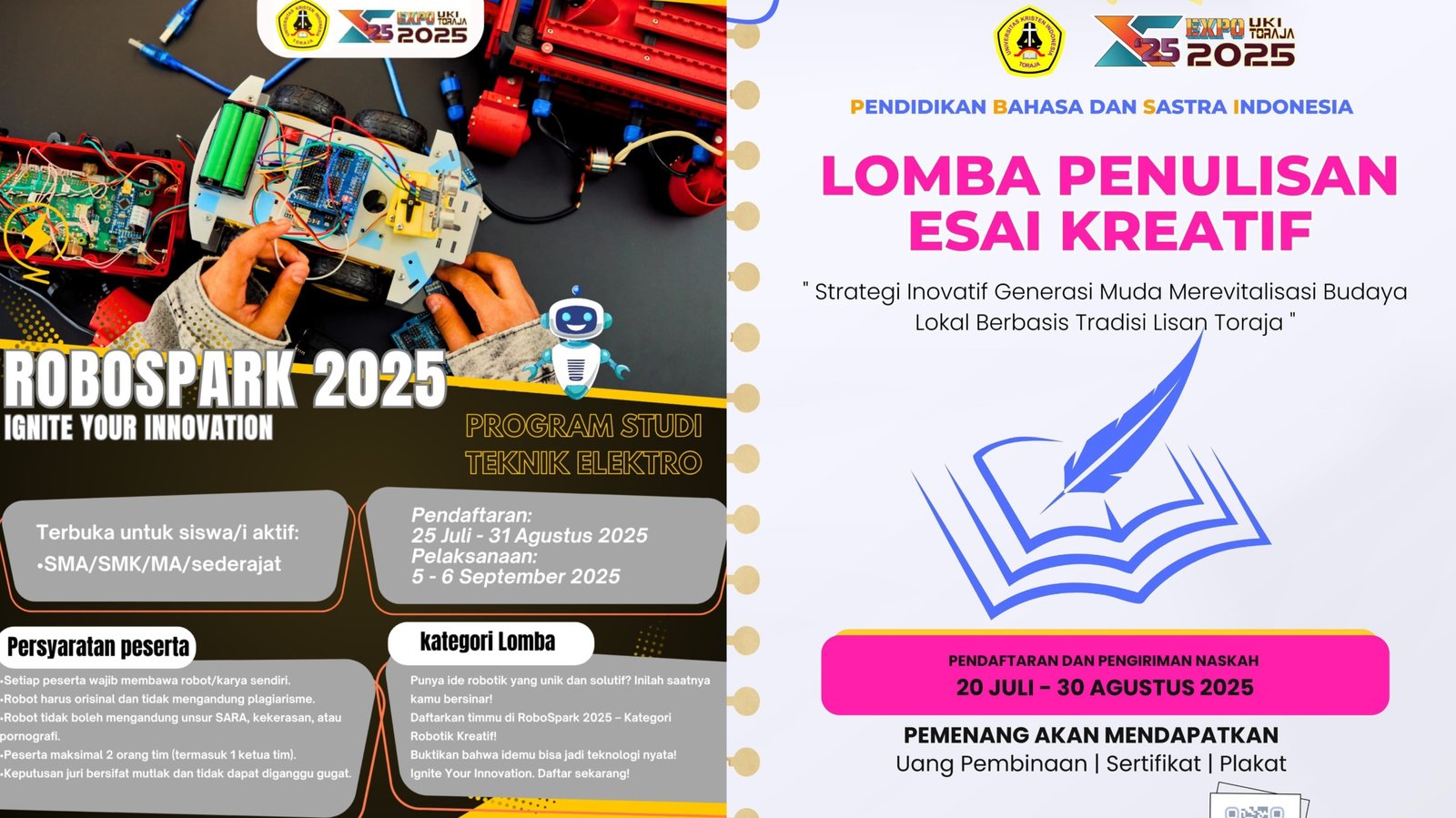 Expo UKI Toraja 2025 Siap Digelar, Banyak Lomba Bidang Ilmu, Seni dan Kreativitas Untuk Pelajar, Mahasiswa dan Umum
