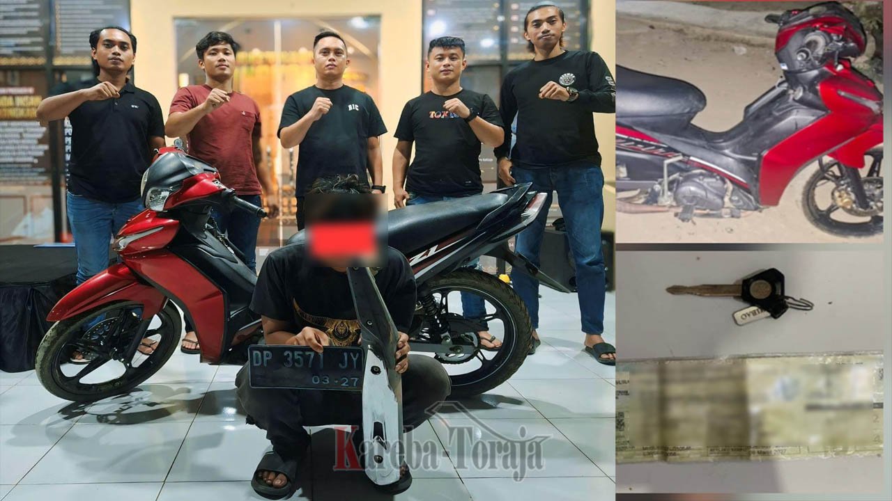 Diduga Curi Motor di Tallunglipu, Pemuda Asal Sa’dan Ulusalu Ditangkap di Luwu