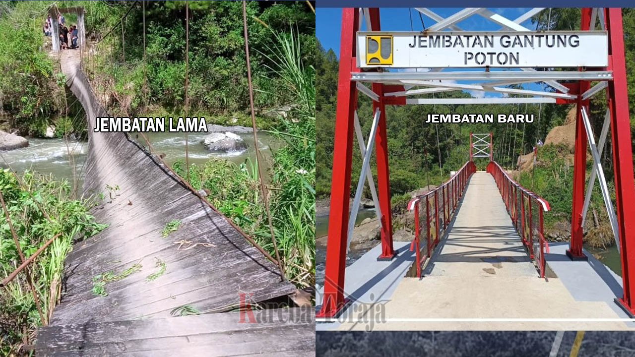Pernah Putus dan Menelan 2 Korban Jiwa, Jembatan Gantung Poton Diperbaiki Pemerintah