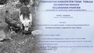 Lurah Pantan, Makale, Instruksikan RT dan Kepala Lingkungan Tertibkan Hewan Peliharaan yang Berkeliaran
