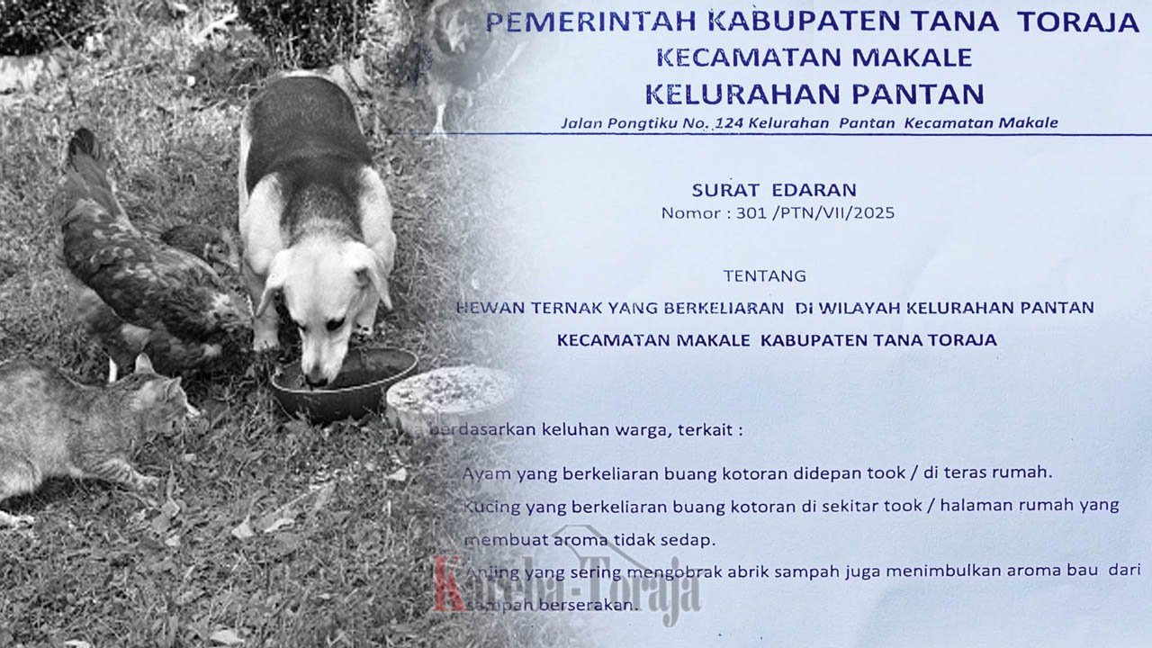 Lurah Pantan, Makale, Instruksikan RT dan Kepala Lingkungan Tertibkan Hewan Peliharaan yang Berkeliaran