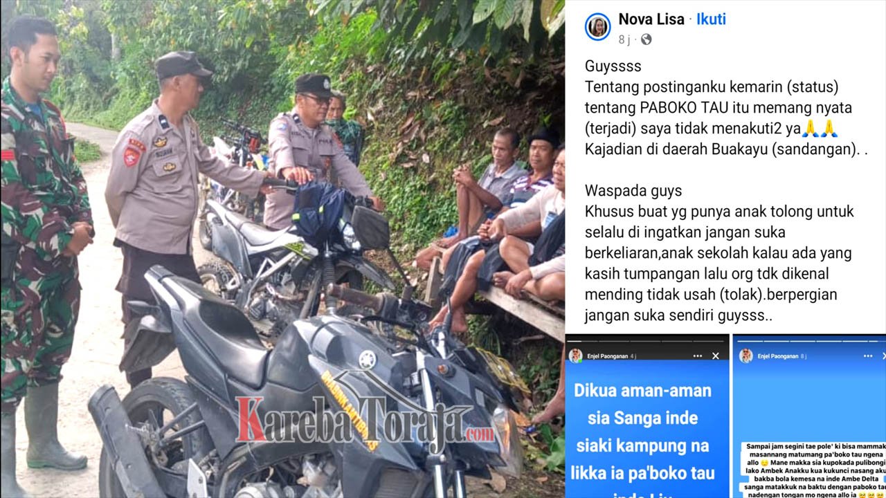 Viral di Medsos, Polsek Bonggakaradeng Selidiki Isu Penculikan Orang di Lembang Mappa’