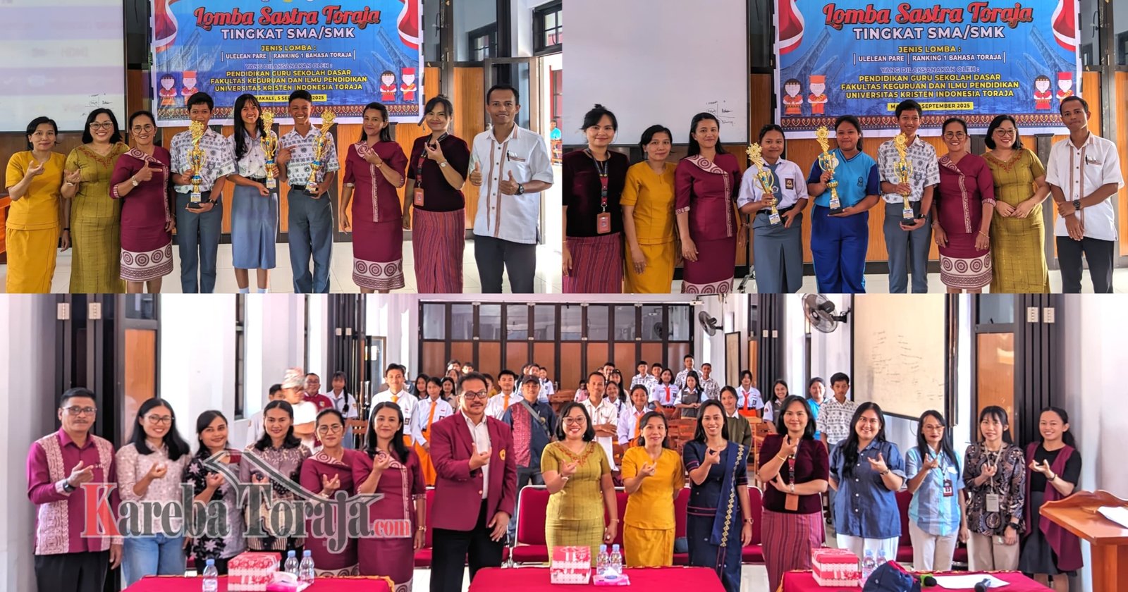 Prodi PGSD UKI Toraja Gelar Lomba Sastra Toraja, 52 Pelajar SMA/SMK Unjuk Bakat