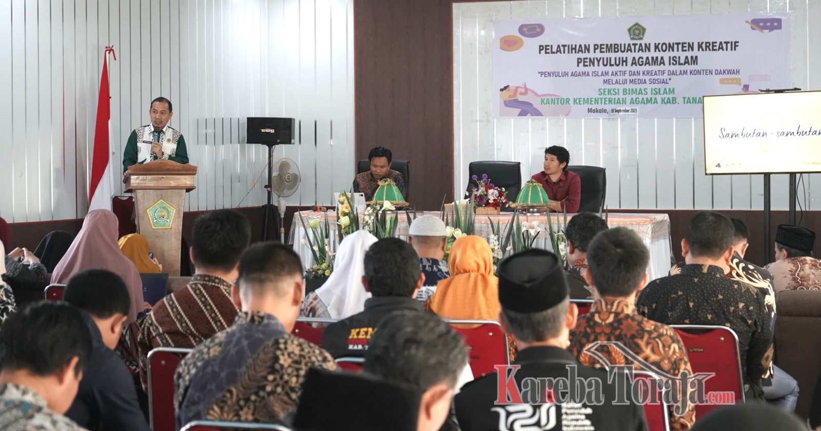 Kemenag Tana Toraja Gelar Pelatihan Pembuatan Konten Kreatif Bagi Penyuluh Agama Islam