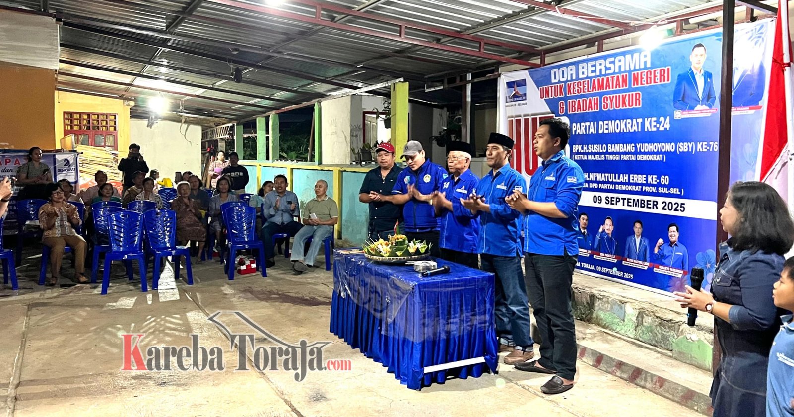 HUT Ke-24 Partai Demokrat, DPC Demokrat Tana Toraja Gelar Doa Bersama dan Ibadah Syukur