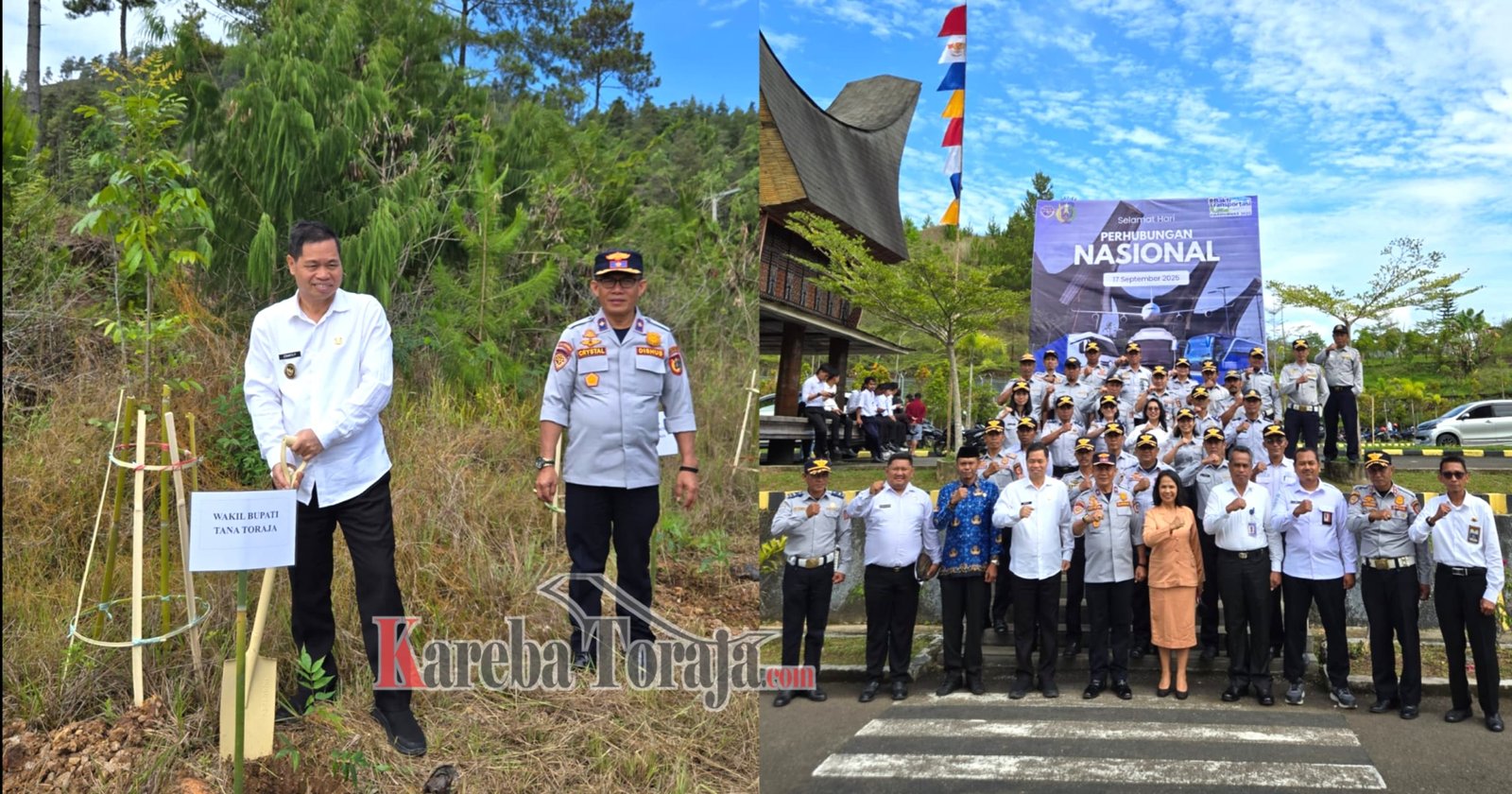 Puncak Peringatan Hari Perhubungan Nasional, Pemda Tana Toraja Gelar Upacara dan Tanam Pohon