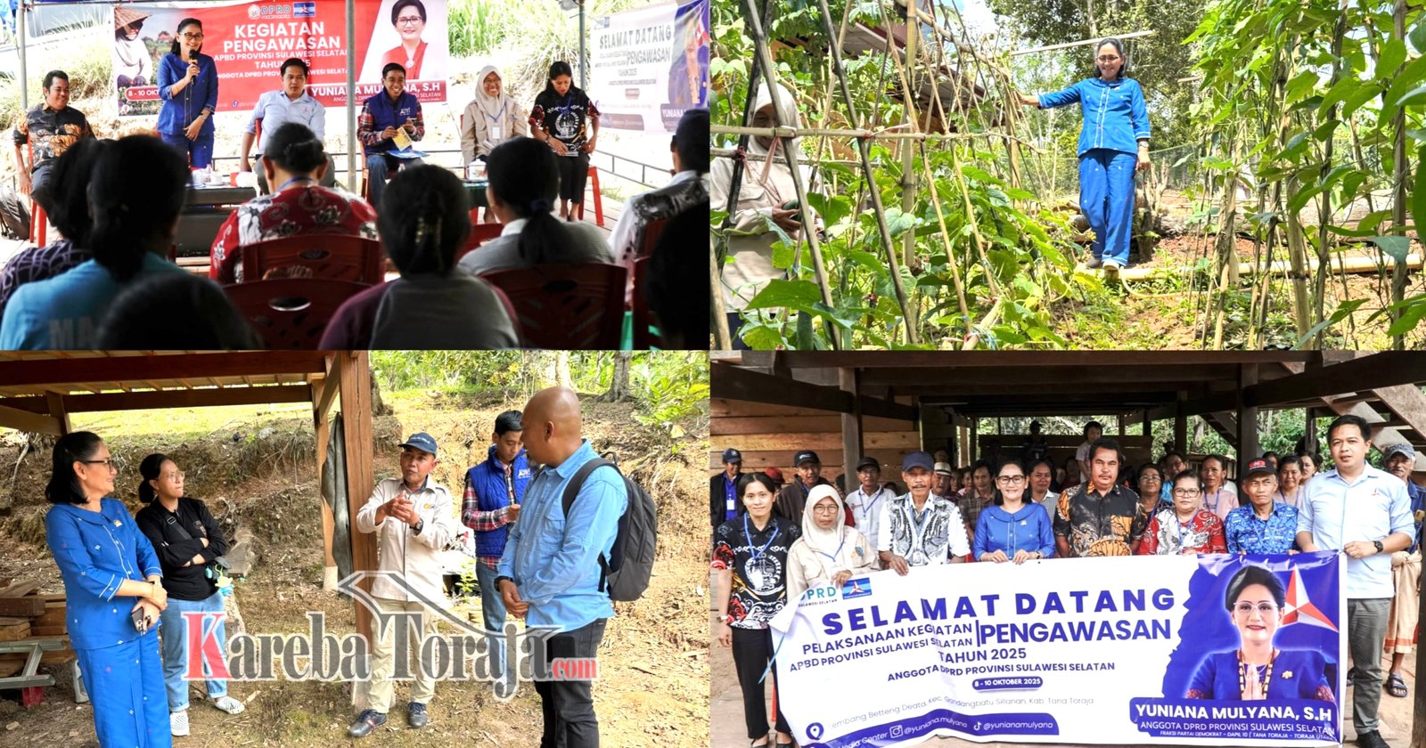 Legislator Provinsi Yuniana Mulyana Kunjungan Pengawasan APBD dan Temu Konstituen di Lembang Betteng Deata, Gandasil