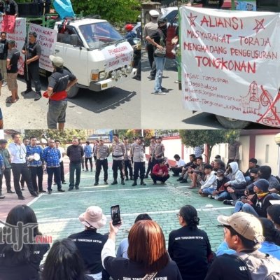 Mahasiswa dan Keluarga Tongkonan Ka’pun Demo di PN Makale, Kawal Sidang Gugatan Baru