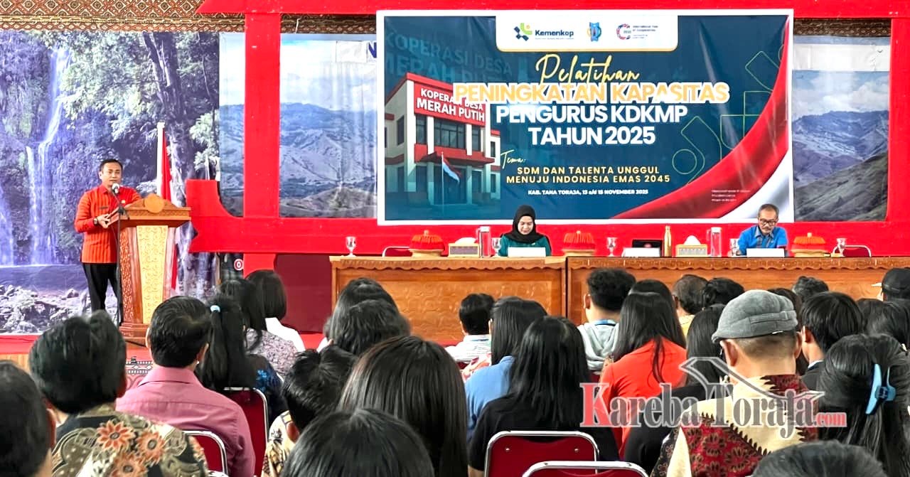 318 Pengurus Koperasi Desa Merah Putih Se-Tana Toraja Ikuti Pelatihan Peningkatan Kapasitas