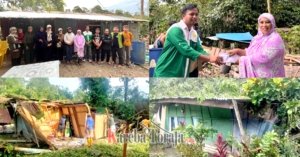 Remaja Masjid Baburrahmah Rembon Salurkan Bantuan Untuk Korban Bencana Pohon Tumbang di Rantetayo