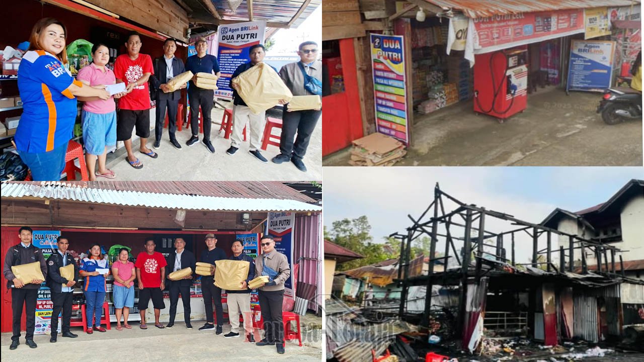 Paguyuban Agen BRILink “Toraya Sikamali’” Bantu Korban Kebakaran di Singki’, Toraja Utara