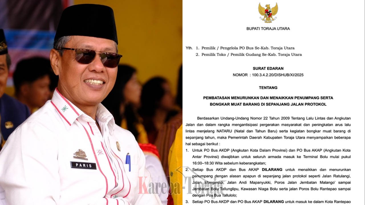 Ini Aturan Baru Terkait Naik Turun Penumpang Serta Bongkar Muat Barang di Kota Rantepao