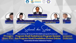 Kabar Gembira, UKI Paulus Makassar Resmi Buka Prodi Kedokteran