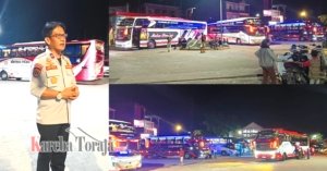 Hari Pertama Penerapan Edaran Bupati, Semua Bus Taat Aturan Masuk Terminal Makale