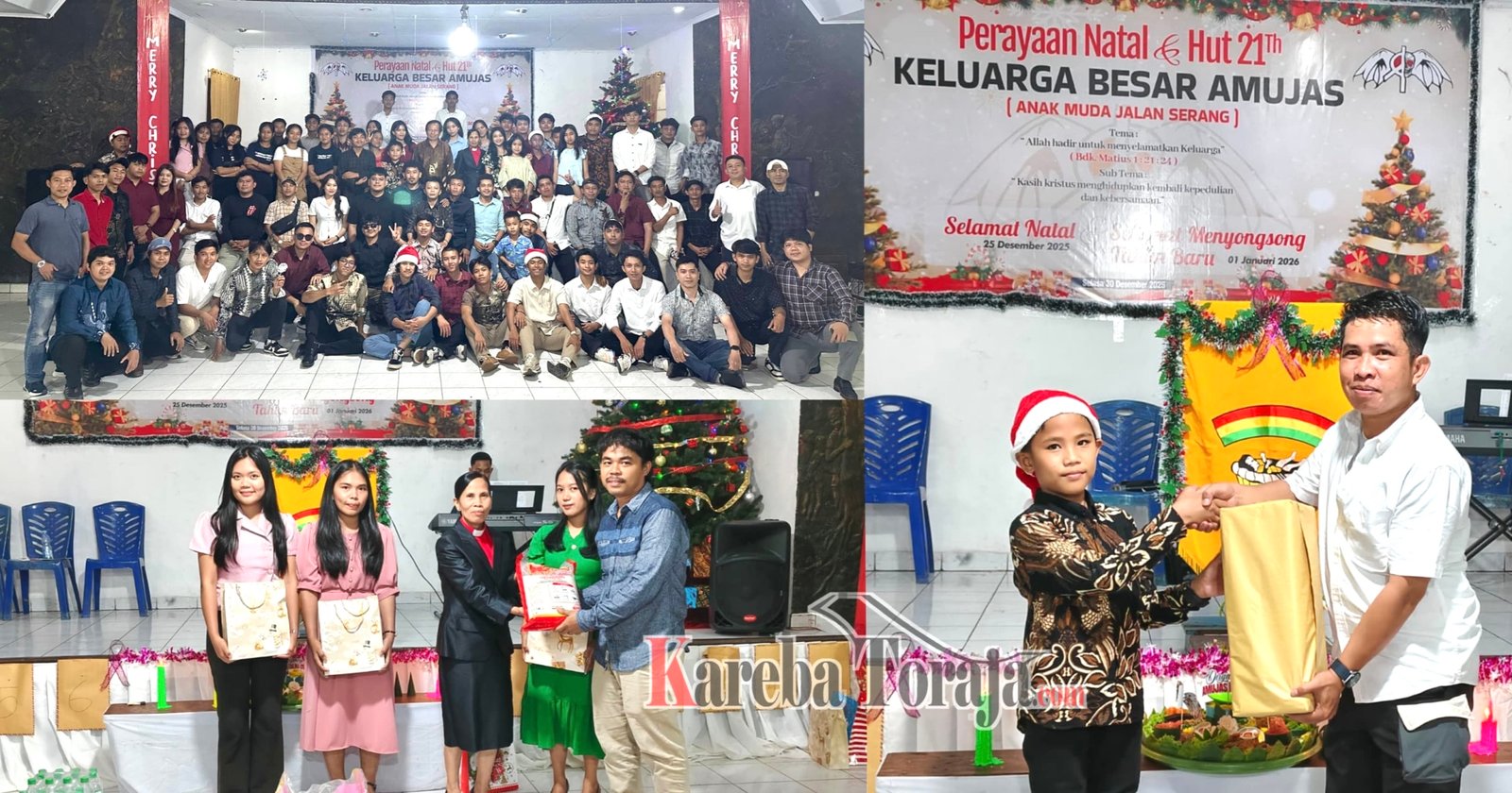 Anak Muda Jalan Serang (Amujas) Rayakan Natal Bersama Anak – anak Panti Asuhan Kristen Tangmentoe