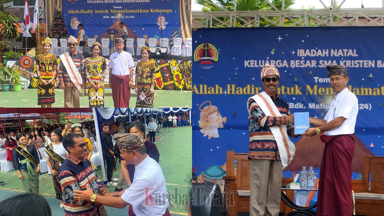 Perayaan Natal SMA Kristen Barana’ Dihadiri Hakim Mahkamah Konstitusi Republik Indonesia