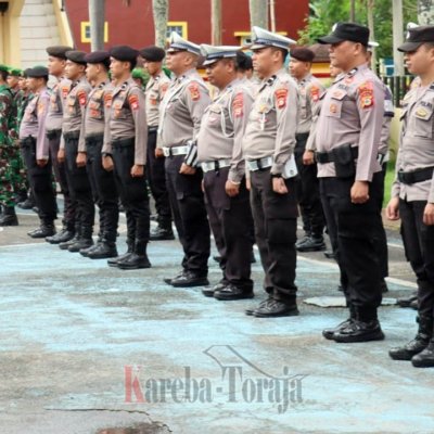 Polres Tana Toraja Turunkan 234 Pasukan Gabungan Amankan Natal dan Tahun Baru
