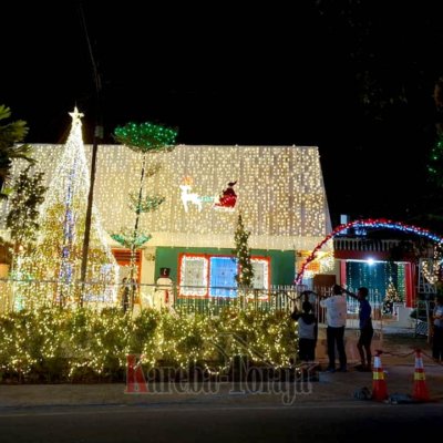 FOTO: Cerita Dibalik Viralnya Dekorasi Natal ala Eropa di Wisma Tanabua Rantepao