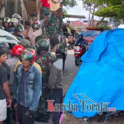 Laka Lantas Libatkan 3 Kendaraan di Makale, 3 Orang Luka, Evakuasi Sopir yang Terjepit Berlangsung Dramatis