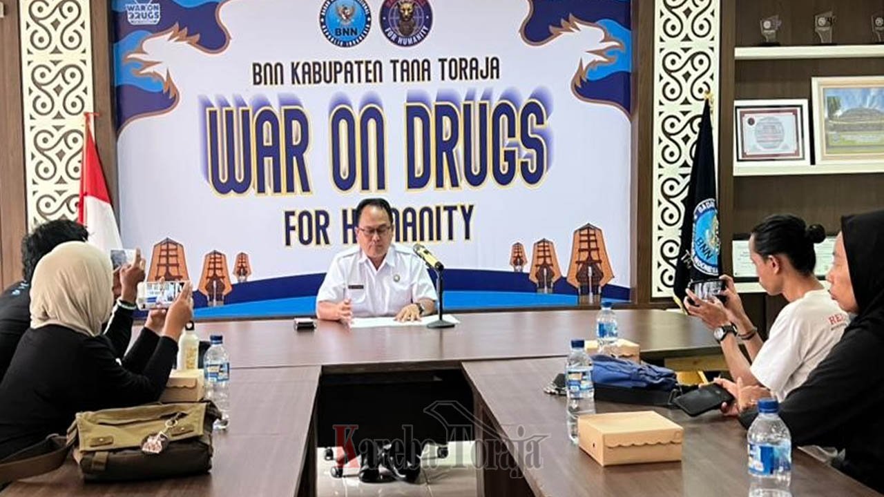 Tahun 2025, BNKK Tana Toraja Tangani 5 Kasus Narkoba dengan 8 Tersangka