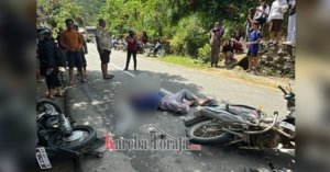 Laka Lantas Motor Vs Motor di Makale Selatan, 1 Meninggal Dunia