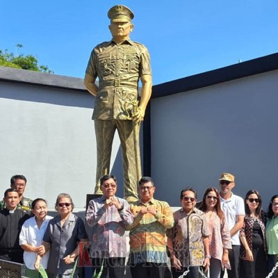Monumen Brigjen TNI (Purn) Mesach Frans Karangan Diresmikan