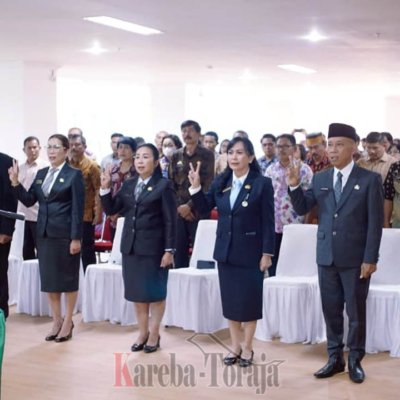 Untuk Ketiga Kalinya, Bupati Toraja Utara Lantik Pejabat, Ini Nama-nama Mereka