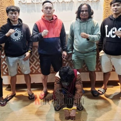 P*rk*sa Anak Tiri, Pria Bejat Ini Ditangkap Tim Resmob Polres Toraja Utara