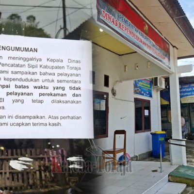 Bupati Tunjuk Alexander Tappang Pelaksana Tugas Kadis Dukcapil Toraja Utara