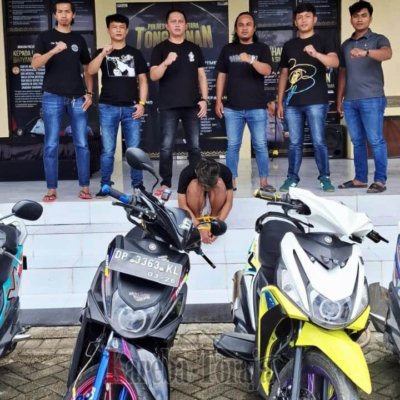 Curi 4 Sepeda Motor, Residivis Ini Dibekuk Resmob Polres Toraja Utara