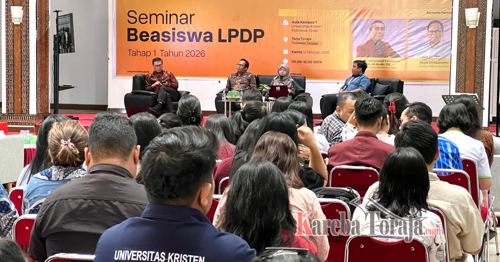Sosialisasi Beasiswa LPDP 2026 di UKI Toraja, Dorong Agar Semakin Banyak Putra Putri Toraja yang Mendaftar