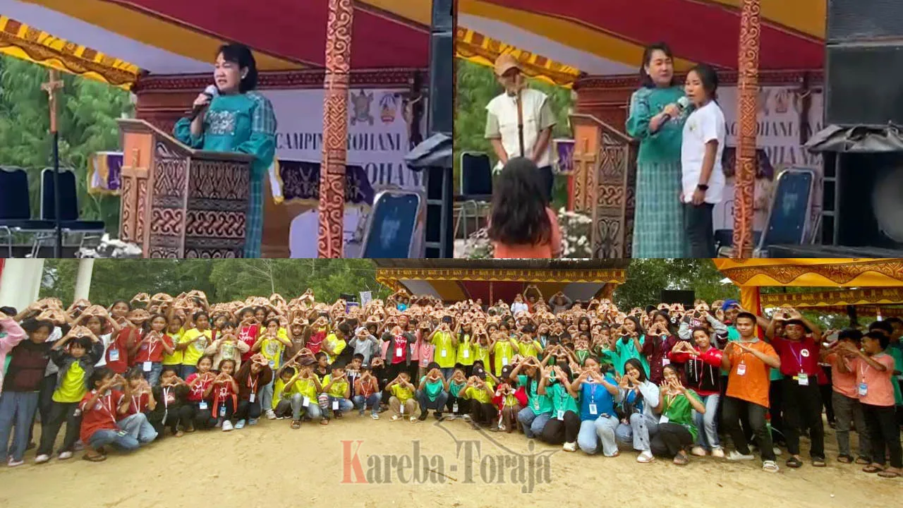 Bunda PAUD Tana Toraja Buka Kegiatan Camping Anak dan Remaja Paroki St. Yohanes Rasul Minanga