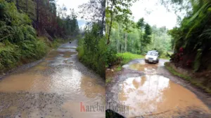 BERITA FOTO: Kondisi Jalan Poros Sa’dan Ulusalu Memprihatinkan, Pemerintah Diminta Segera Memperbaikinya