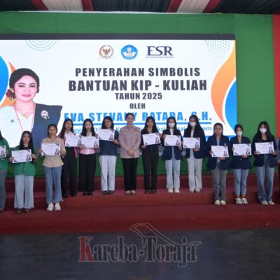 Eva Stevany Rataba Kembali Salurkan 700 Beasiswa KIP Kuliah Jalur Aspirasi untuk Mahasiswa Toraja