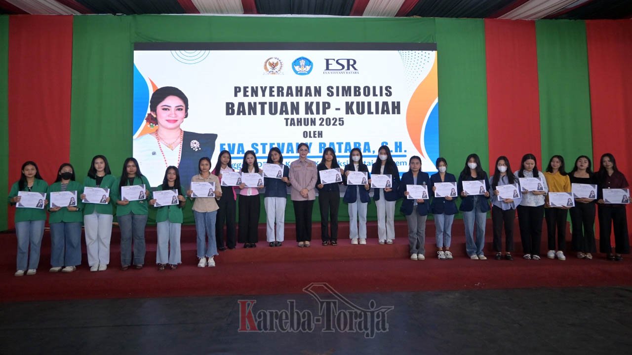 Eva Stevany Rataba Kembali Salurkan 700 Beasiswa KIP Kuliah Jalur Aspirasi untuk Mahasiswa Toraja